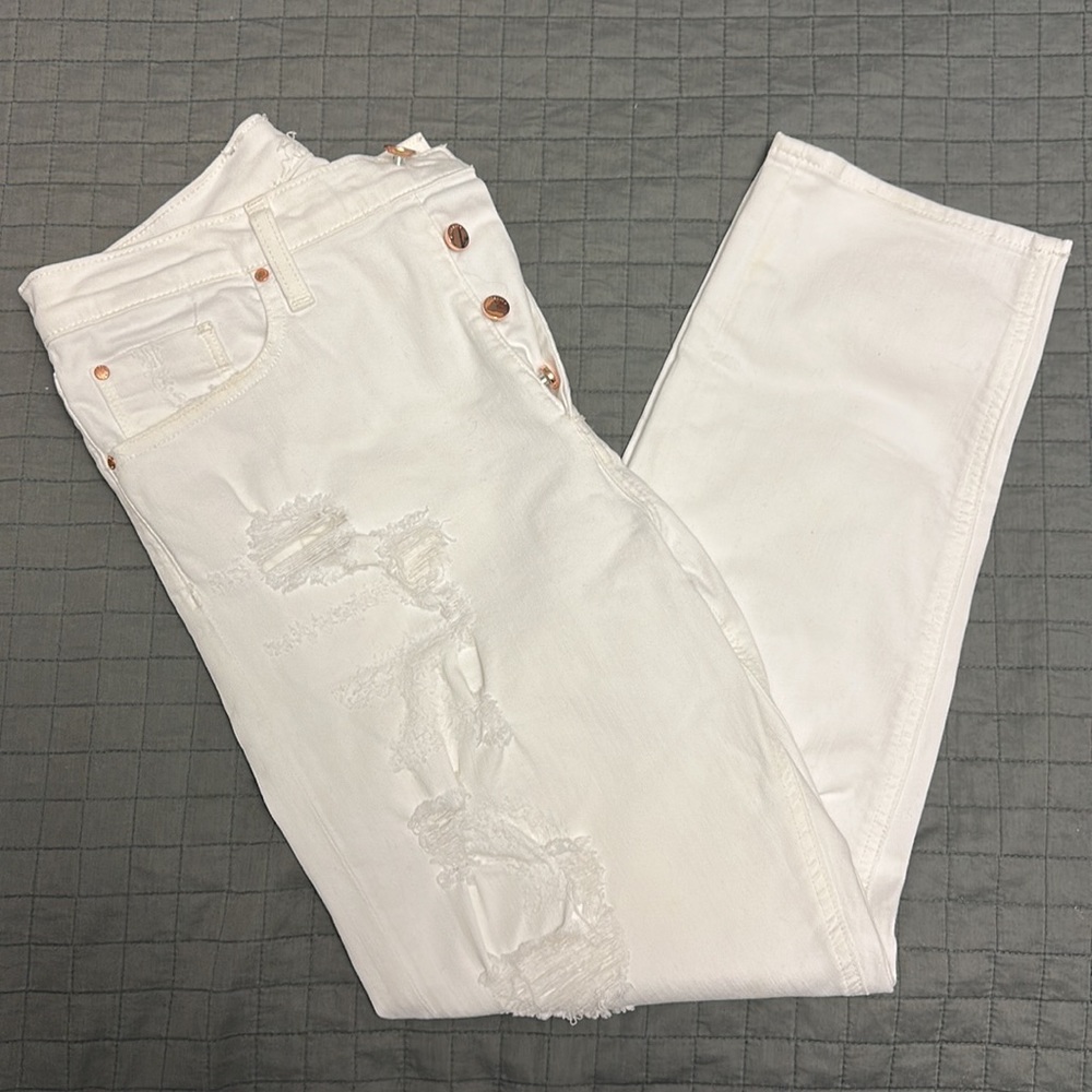 FIDELITY DENIM SLASH DISTRESSED JEANS